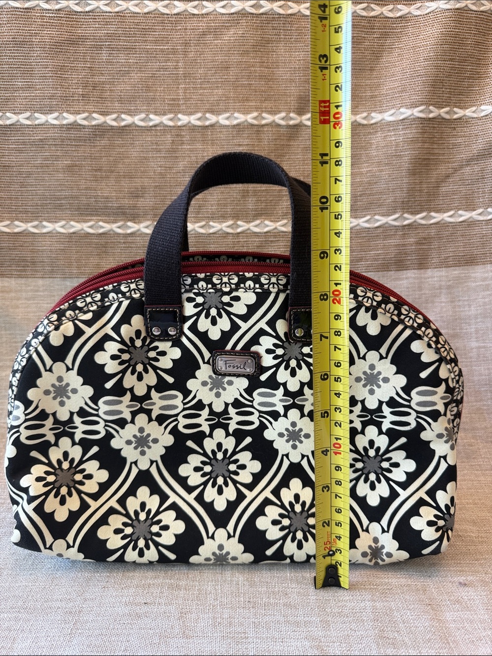 NWOT Fossil Keyper Dome Canvas Bag - Picture 6 of 7